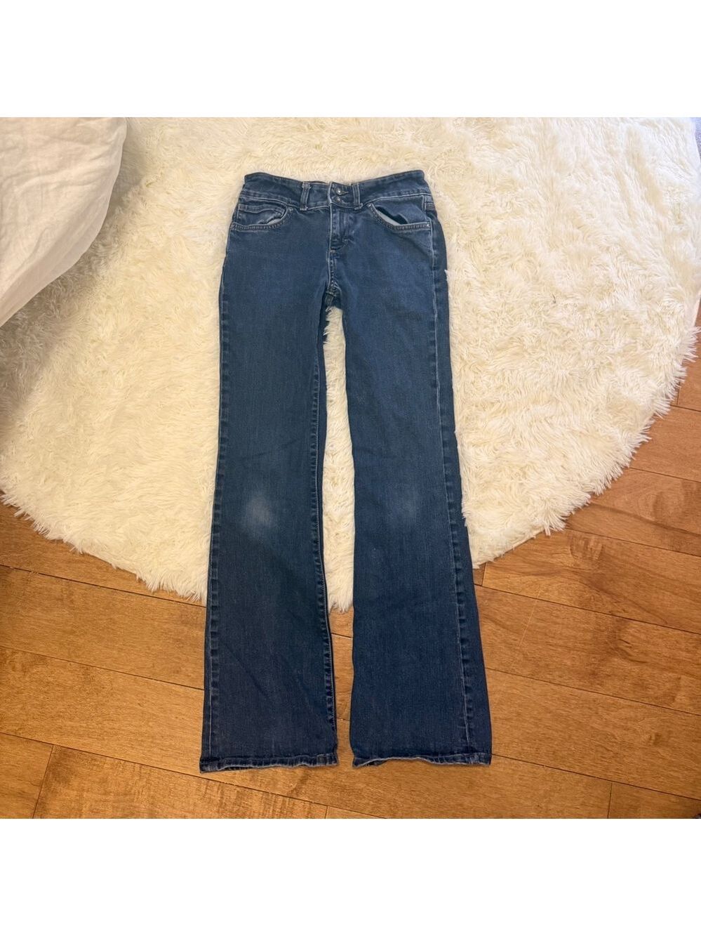 Patagonia Women 27 Dark Wash Bootcut Jeans Low Rise Gorpcore Indie 2000s Vibe
